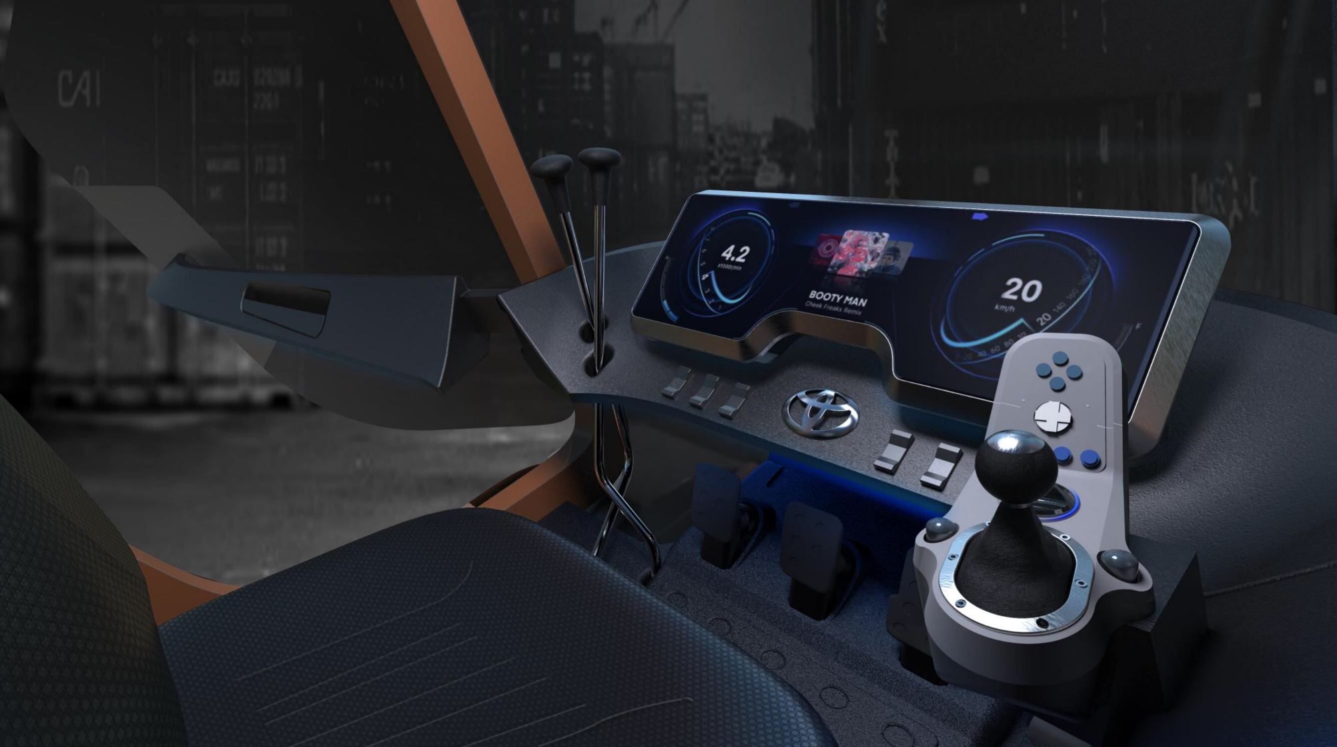 Engineering truck, forklift truck，