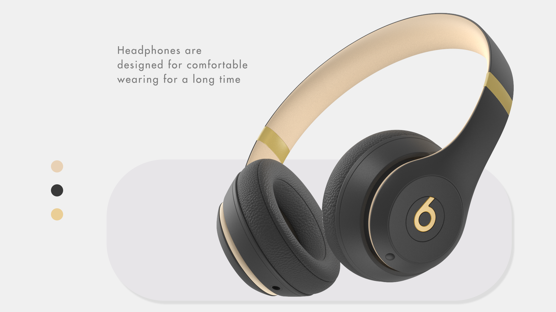 Beats headphones，Product rendering，Typesetting，