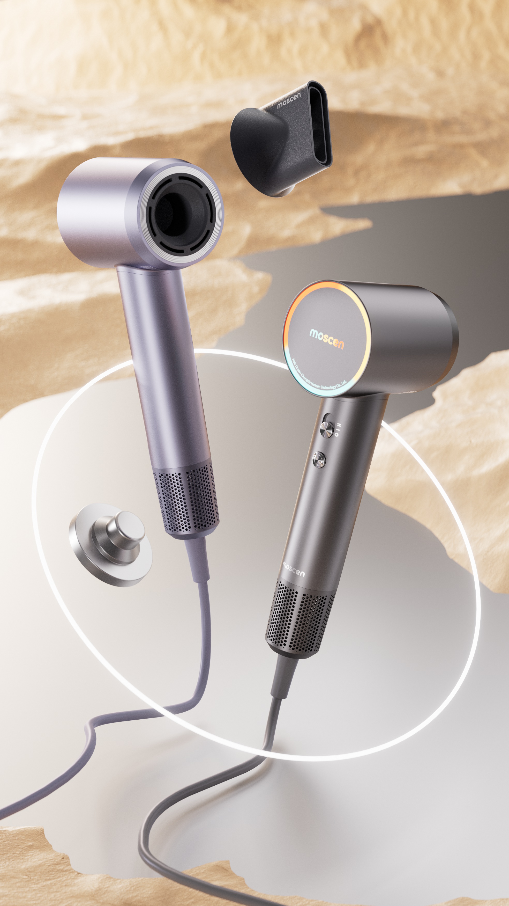 High speed hair dryer，hair drier，Intelligent products，Hongmeng Ecology，Tidal trend protection，Negative ion hair dryer，moscen，5% design，