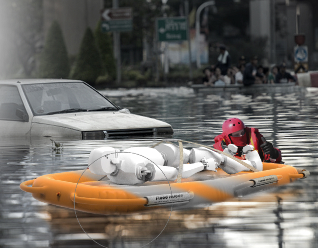 Stretcher, inflatable, surface, modular, lightweight, practical，