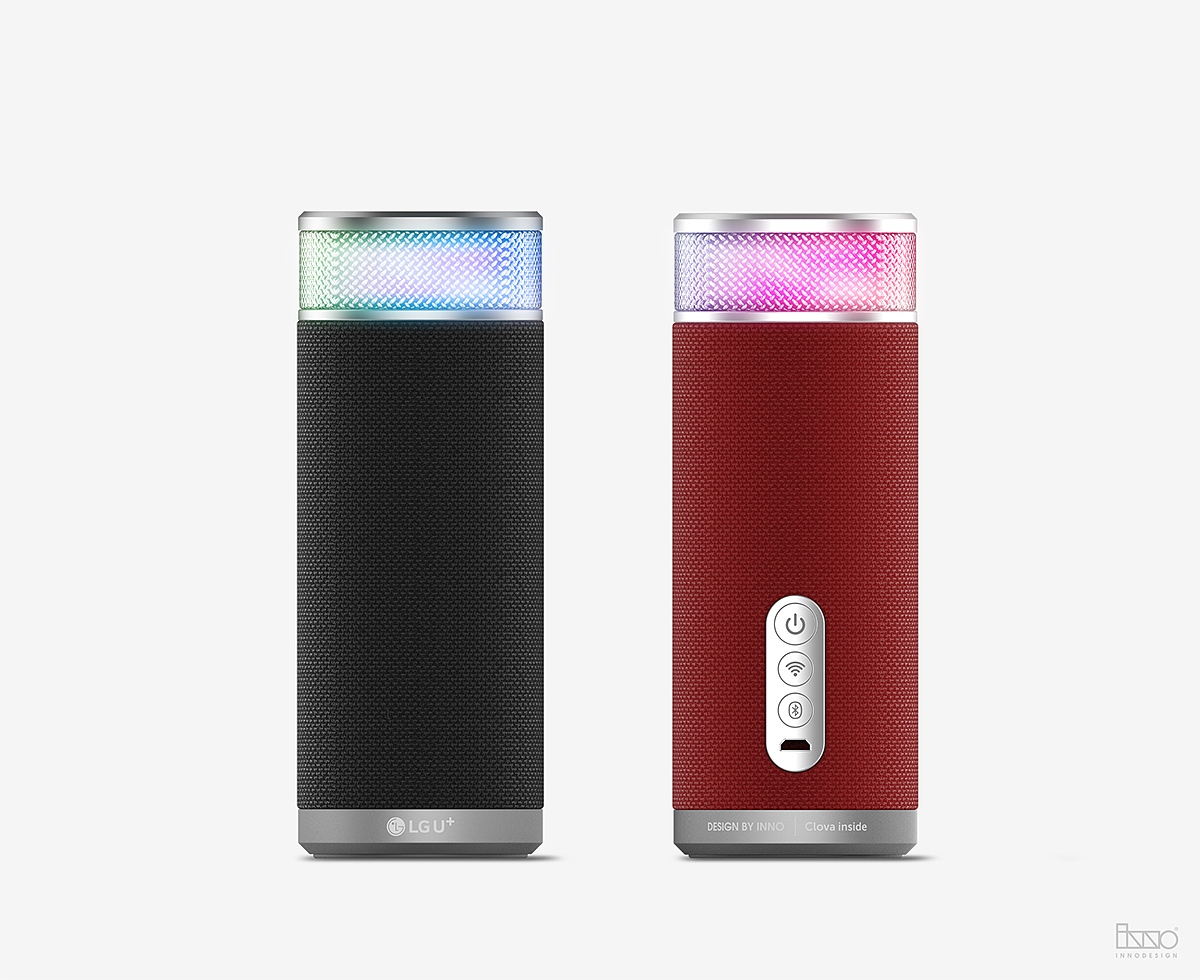 LG U + AI，扬声器，直观元素，标志性设计，