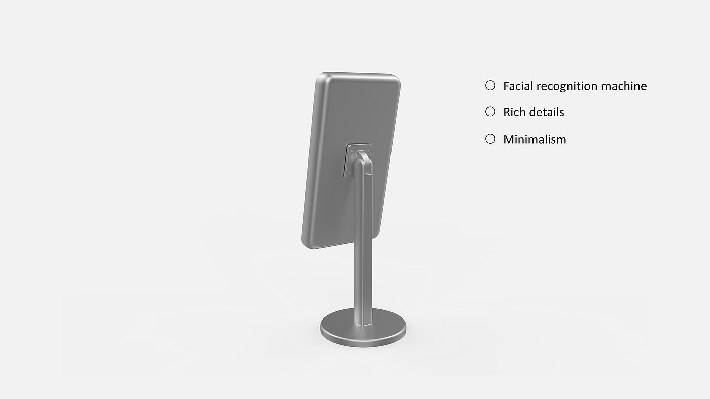 Facial recognition machine，product design，