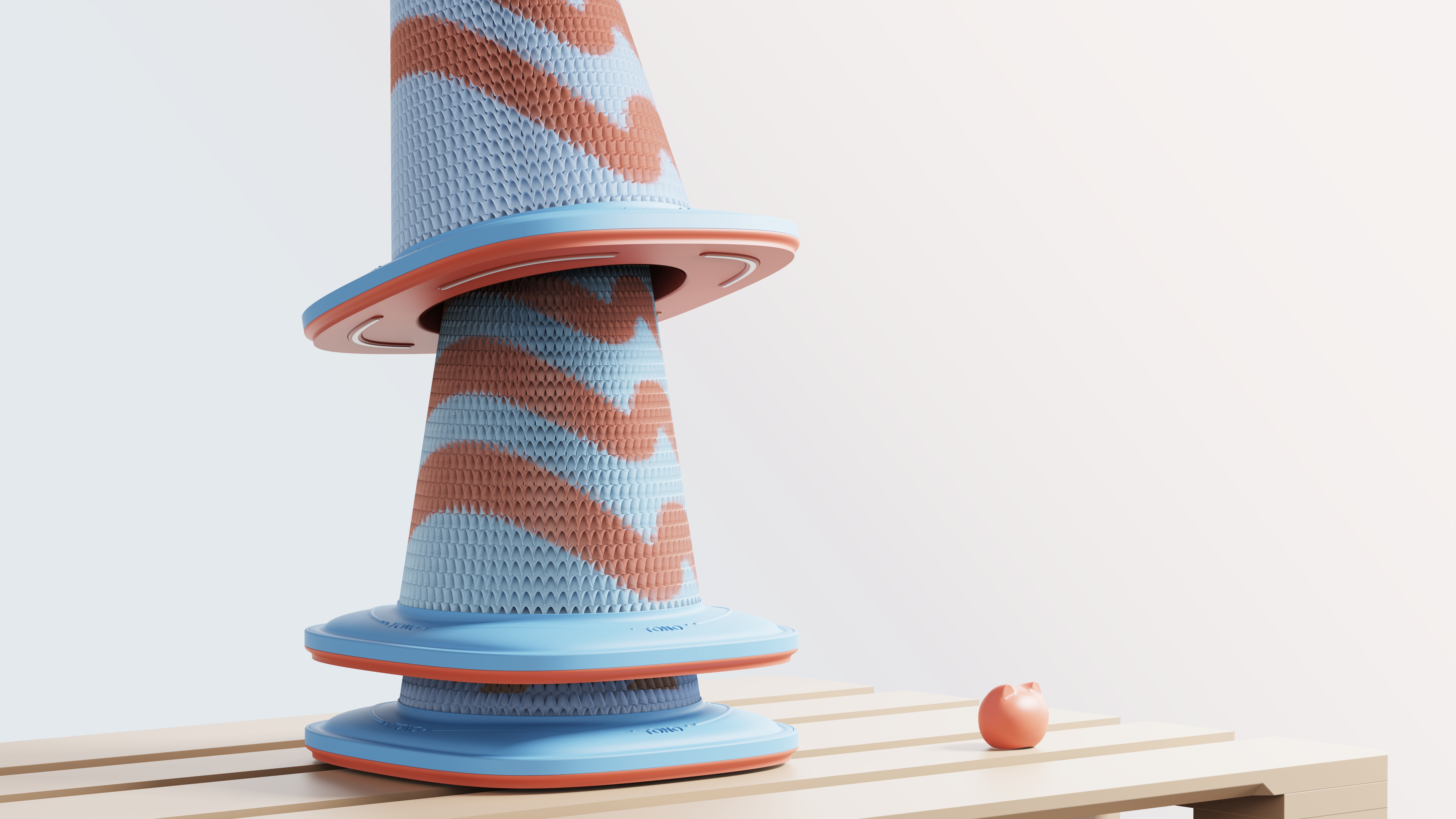 product design，industrial design，Pets，cat，Cat scratch board，original，keyshot，Render，