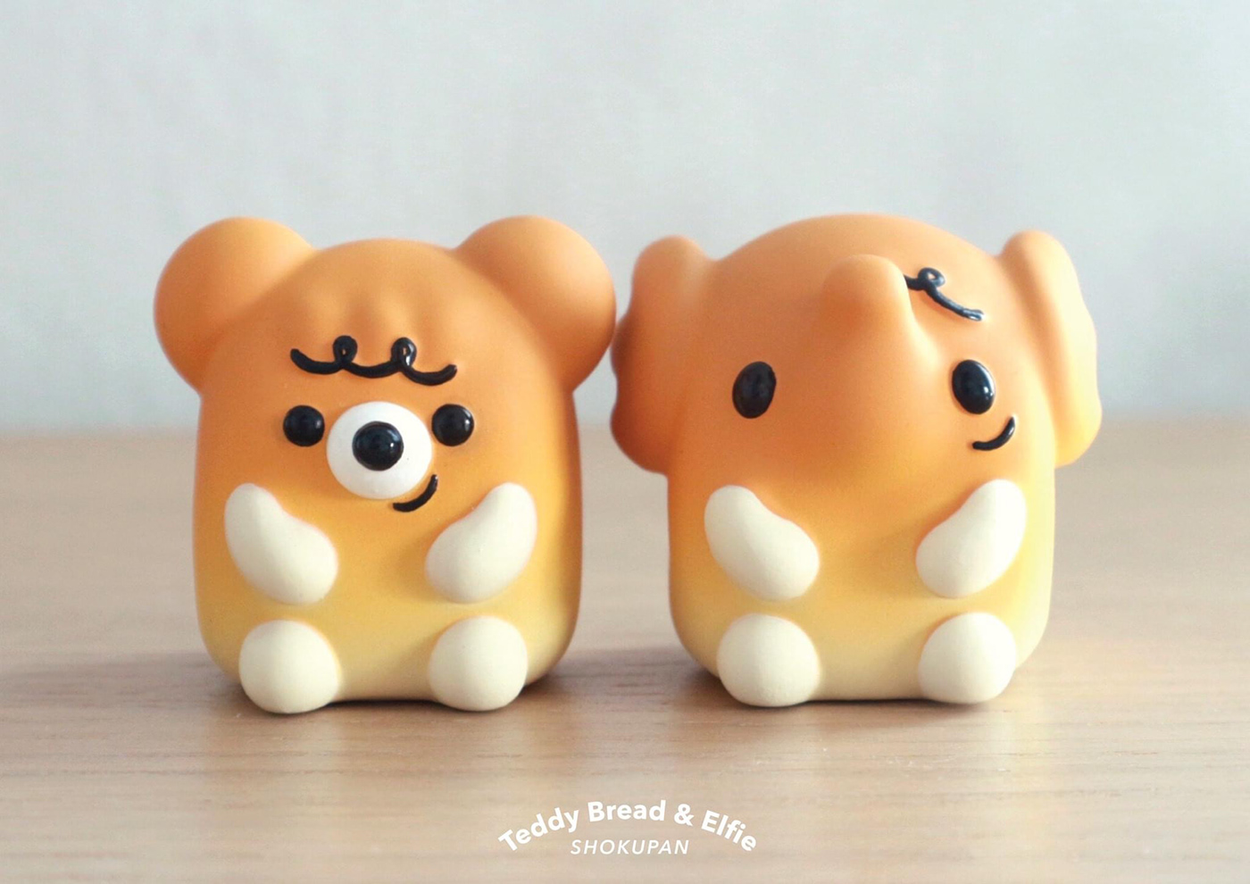 Teddy Bread & Elfie，Character design，Toy design，product design，