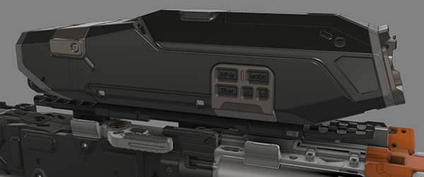 arms，Model Gun，conceptual design，Game props，