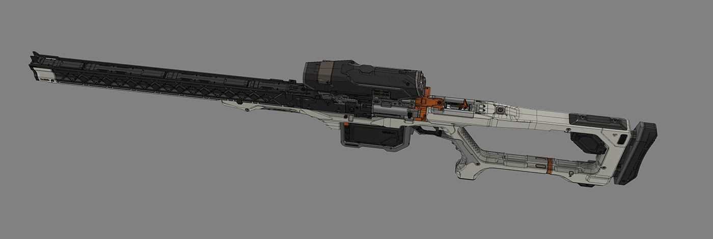 arms，Model Gun，conceptual design，Game props，