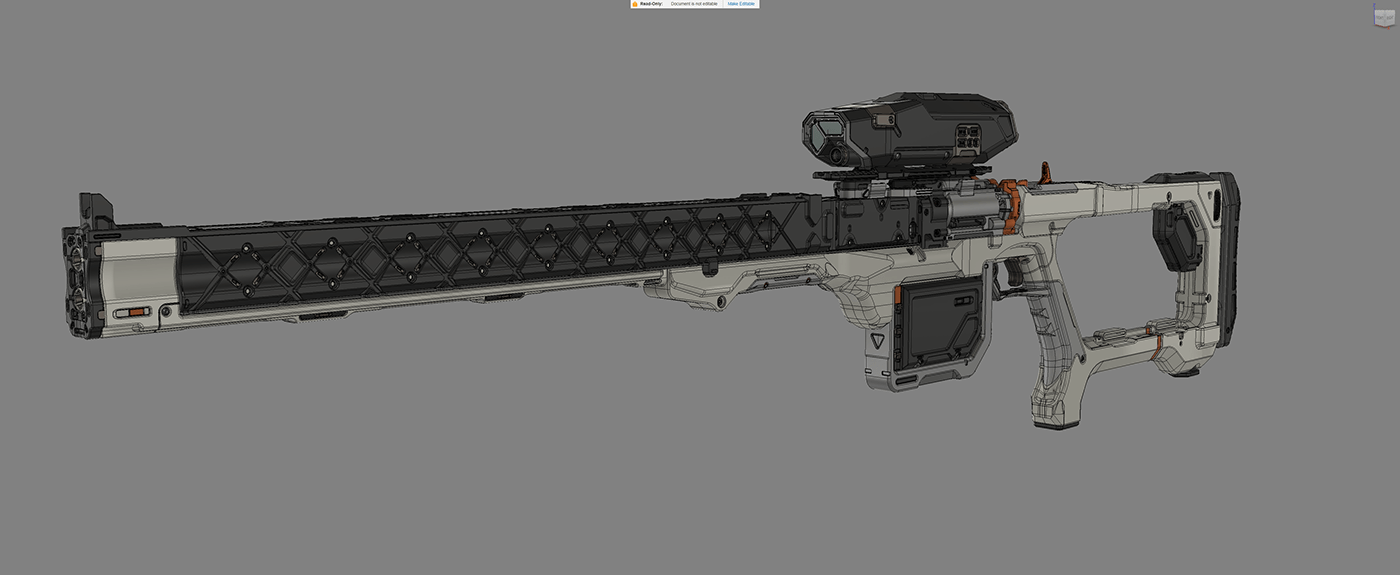 arms，Model Gun，conceptual design，Game props，