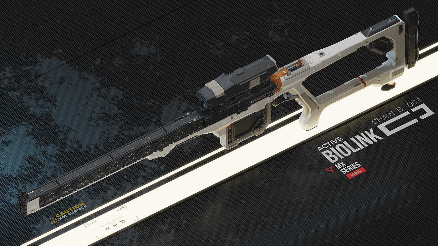 arms，Model Gun，conceptual design，Game props，