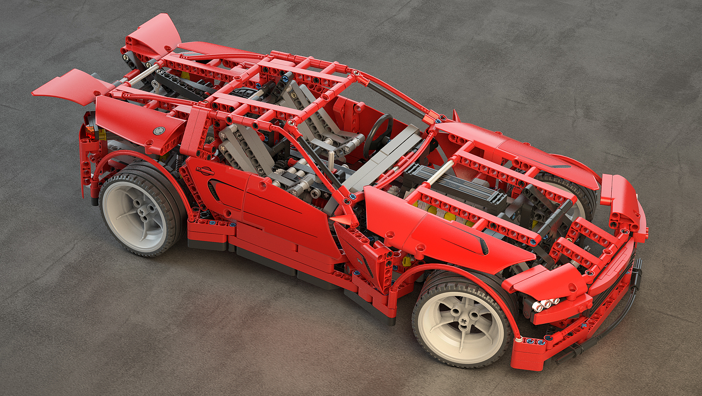 Toys，Lego，Model，Render，