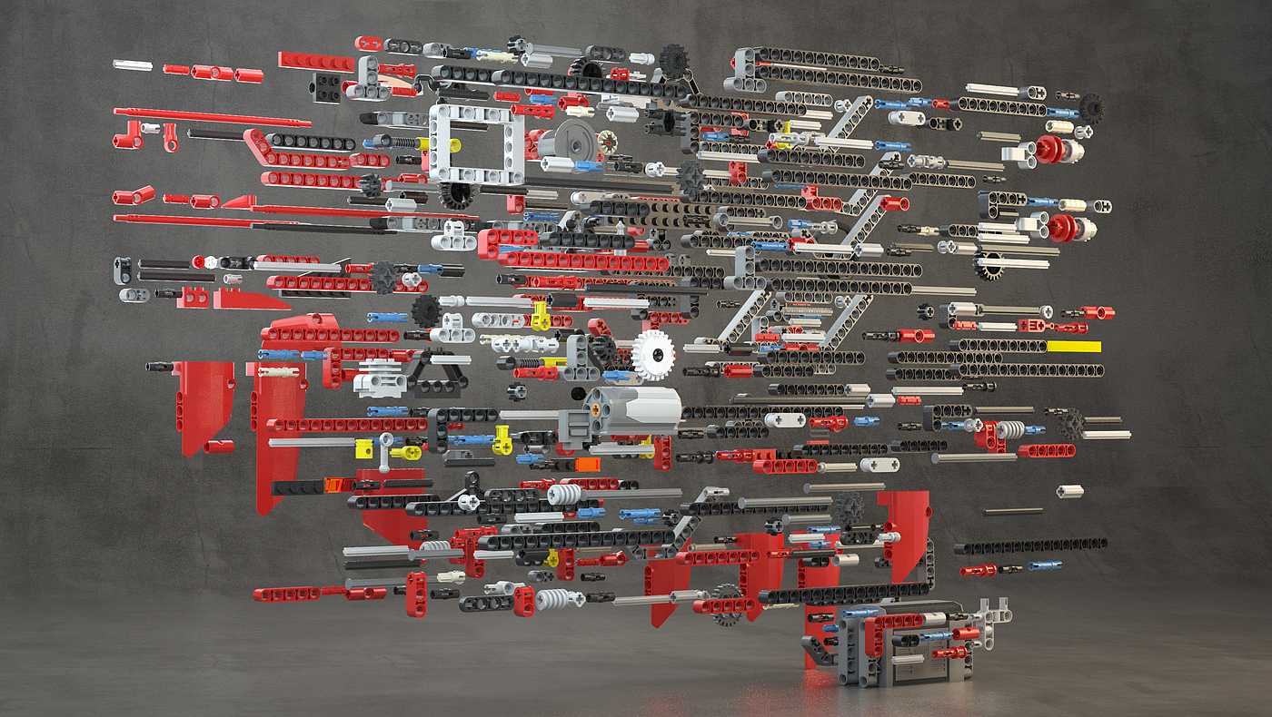 Toys，Lego，Model，Render，
