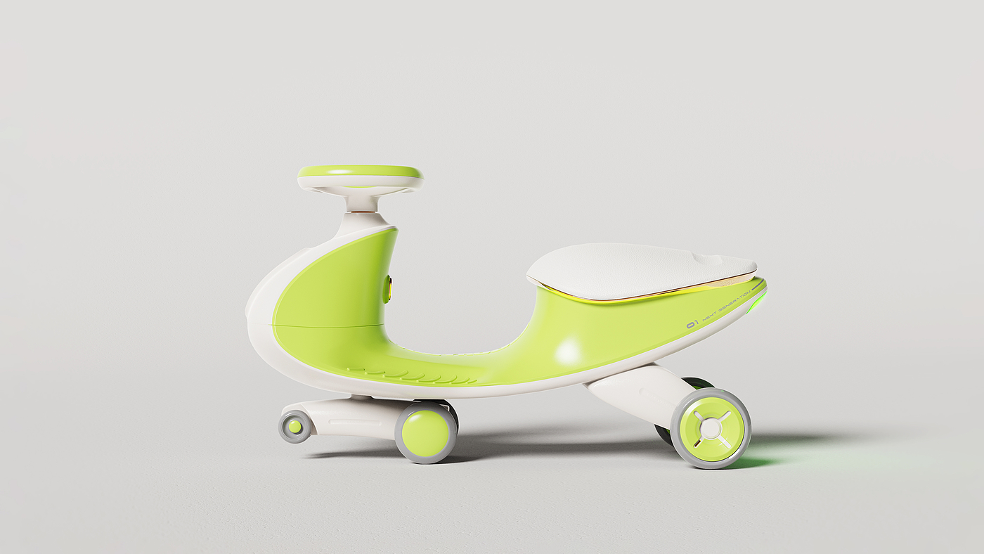 Appearance design，Structural design，product design，swing car，Children's toy car，Children's car design，