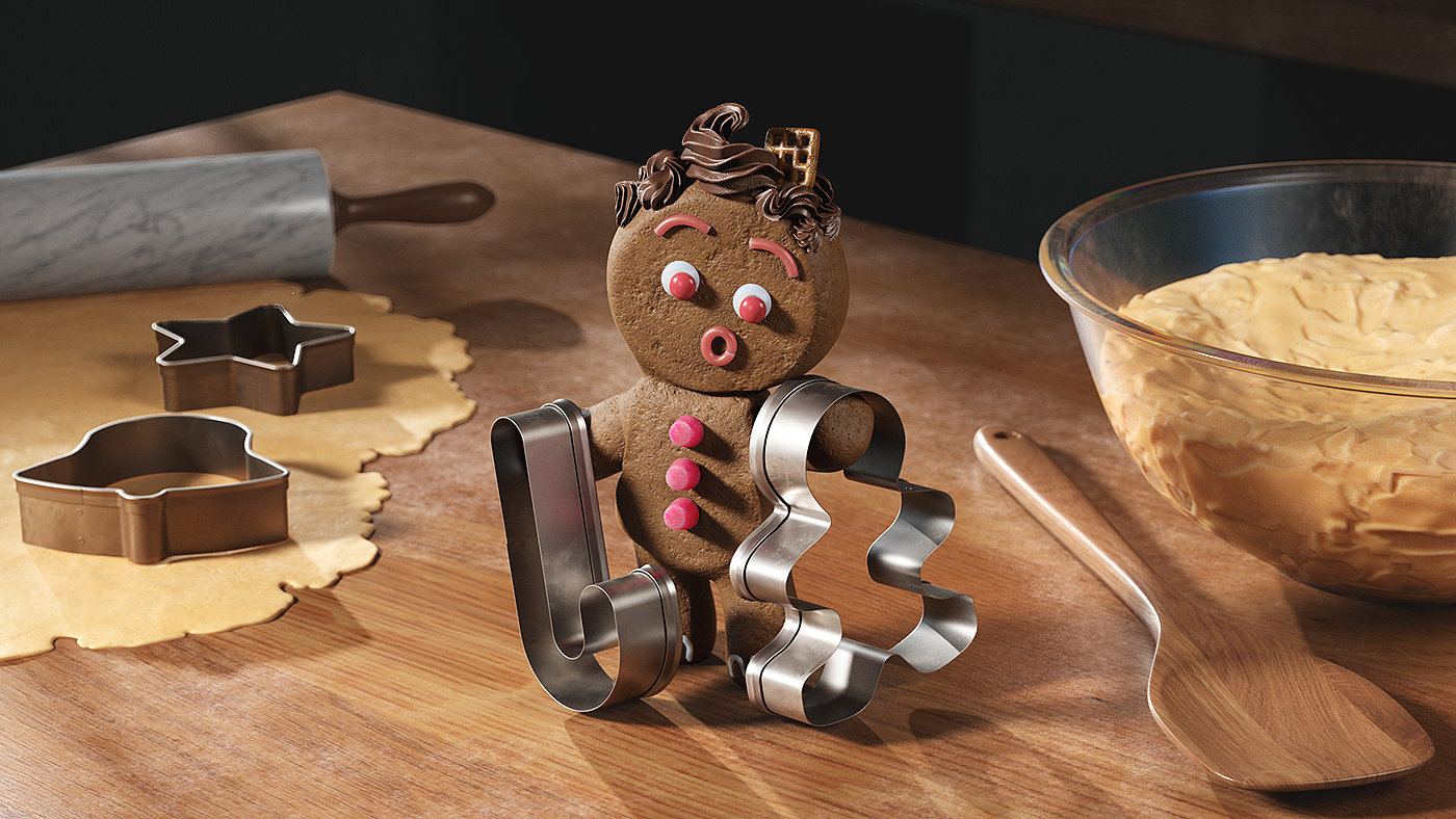Christmas Cookies，Gingerbread，Christmas，bake，Model，