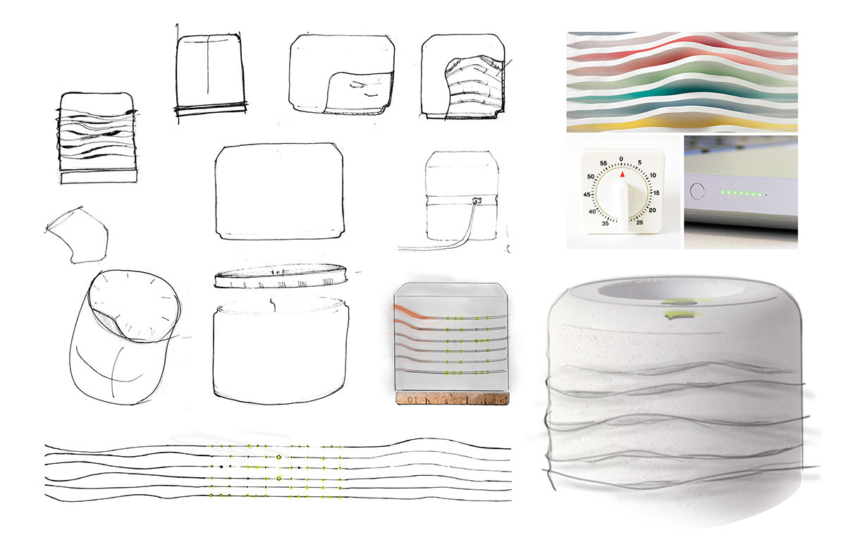 kitchen，Kitchenware，timer，wood，interactive，sketch，