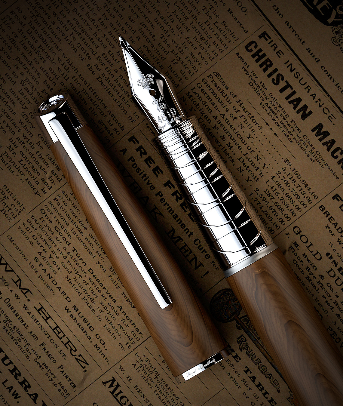 Wooden writing pen，Pen，