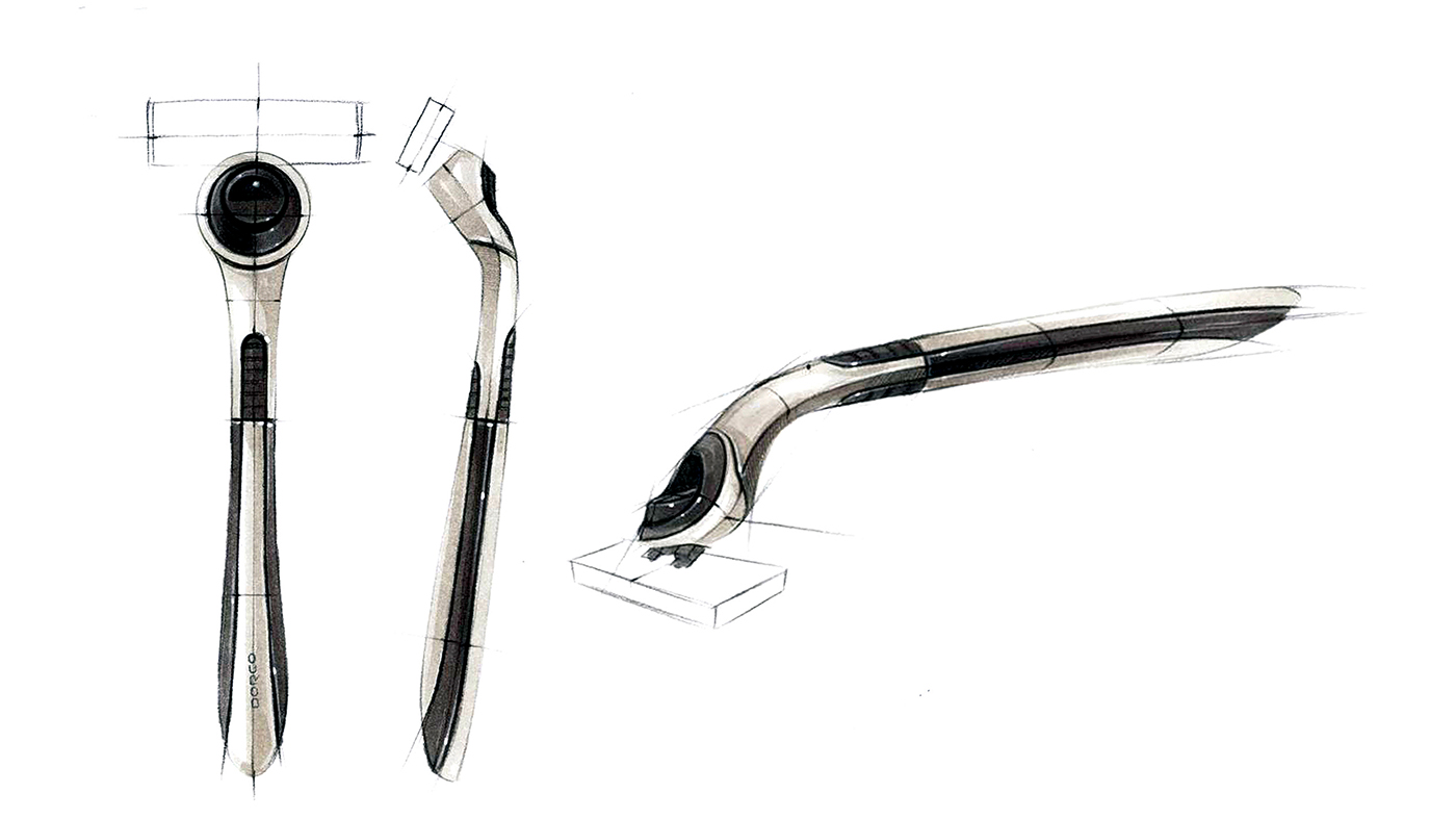Hand drawn，razor，Korean brand，Dorco，