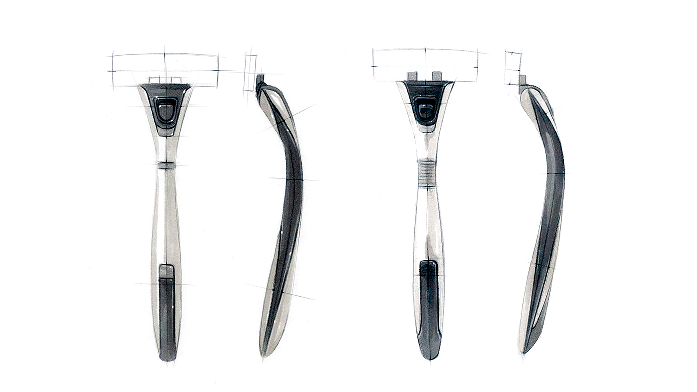 Hand drawn，razor，Korean brand，Dorco，