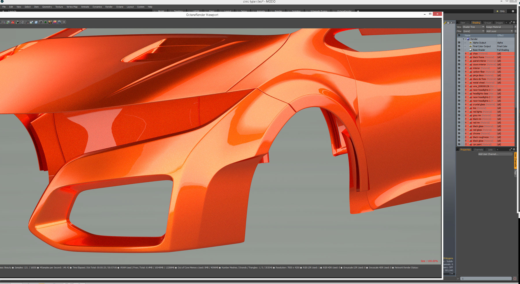 civic ，vehicle，Render，Model，Revision，