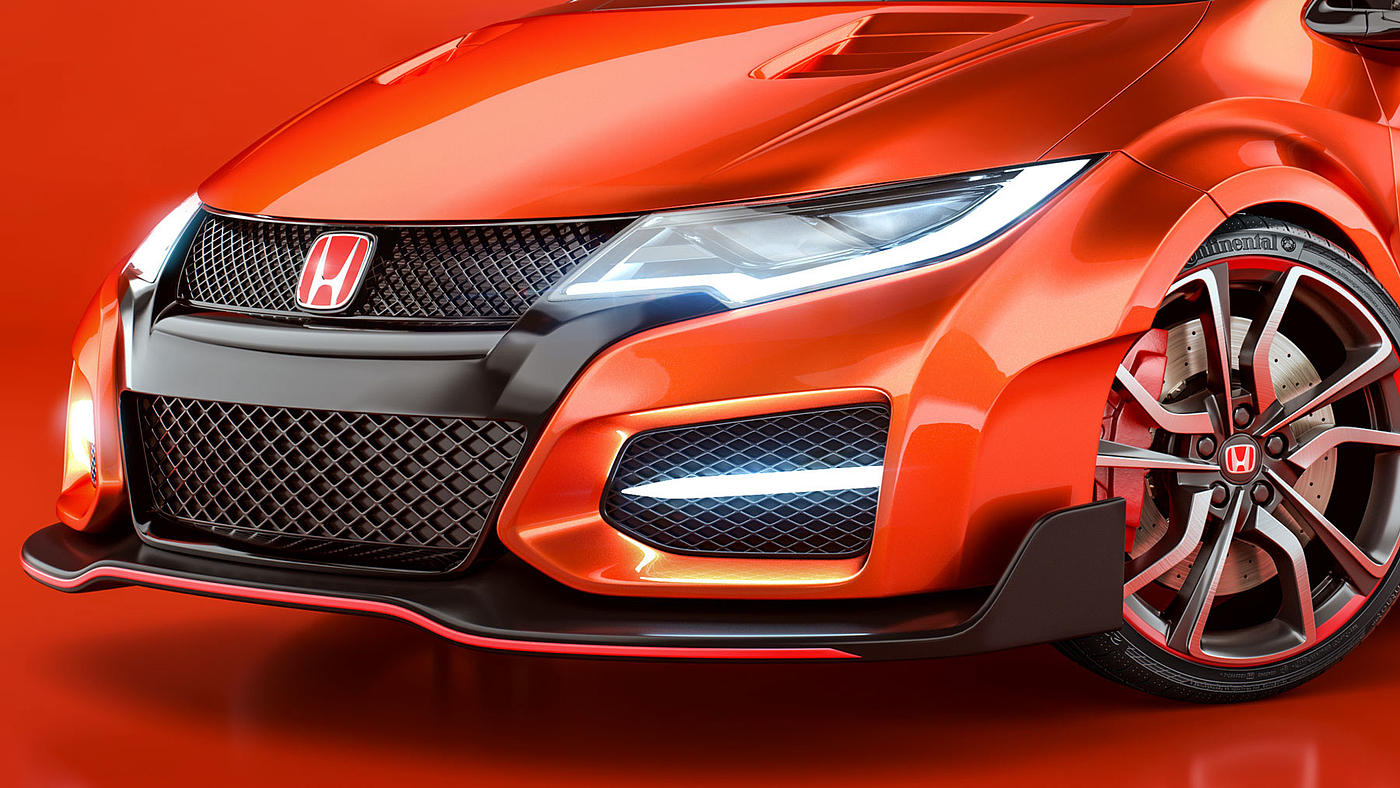civic ，vehicle，Render，Model，Revision，