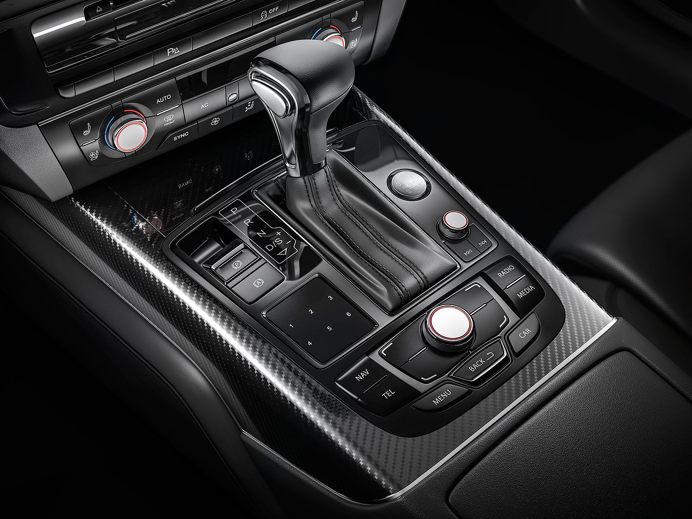 Audi A6，Automotive interior，Automatic design，
