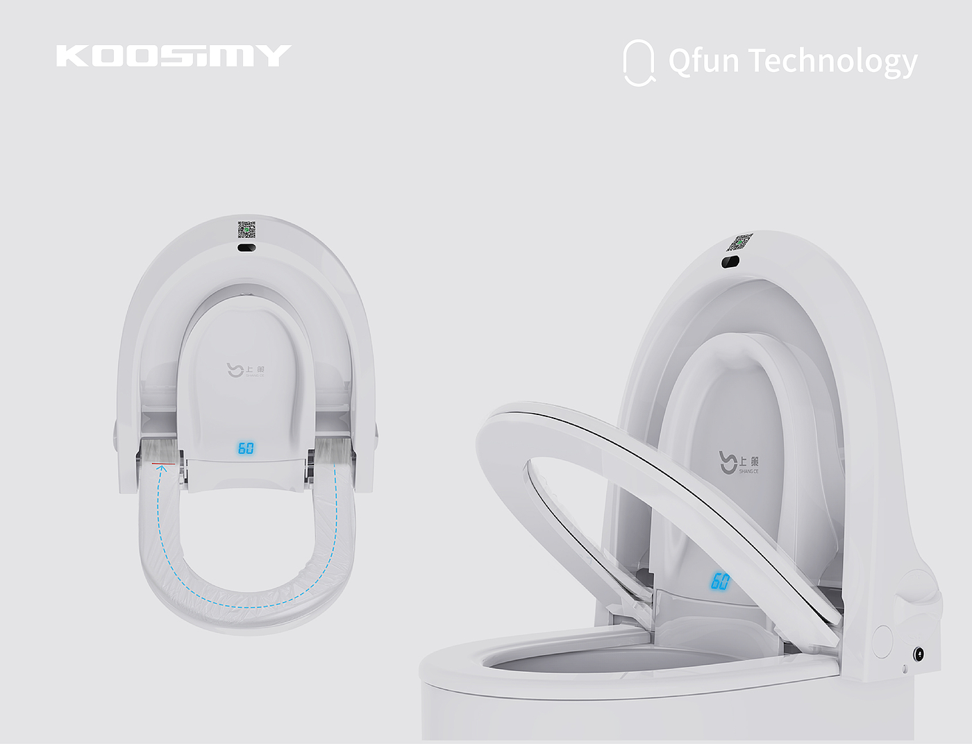 Non-contact bacteria isolation stool ring，Intelligent toilet cover，