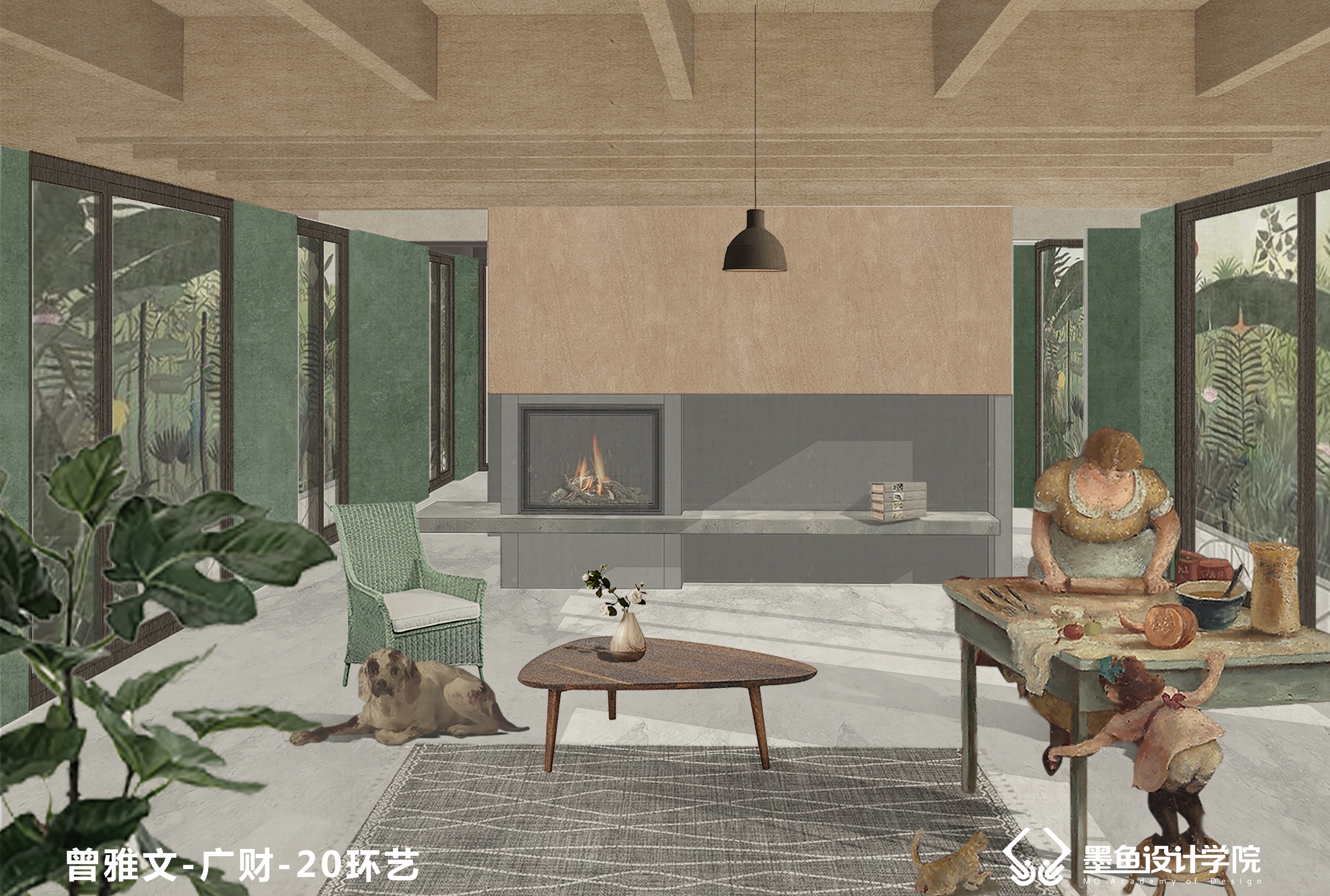 environmental design，Cuttlefish Design Institute，space design ，Art Wind Effect，design sketch，Architectural design，architecture，