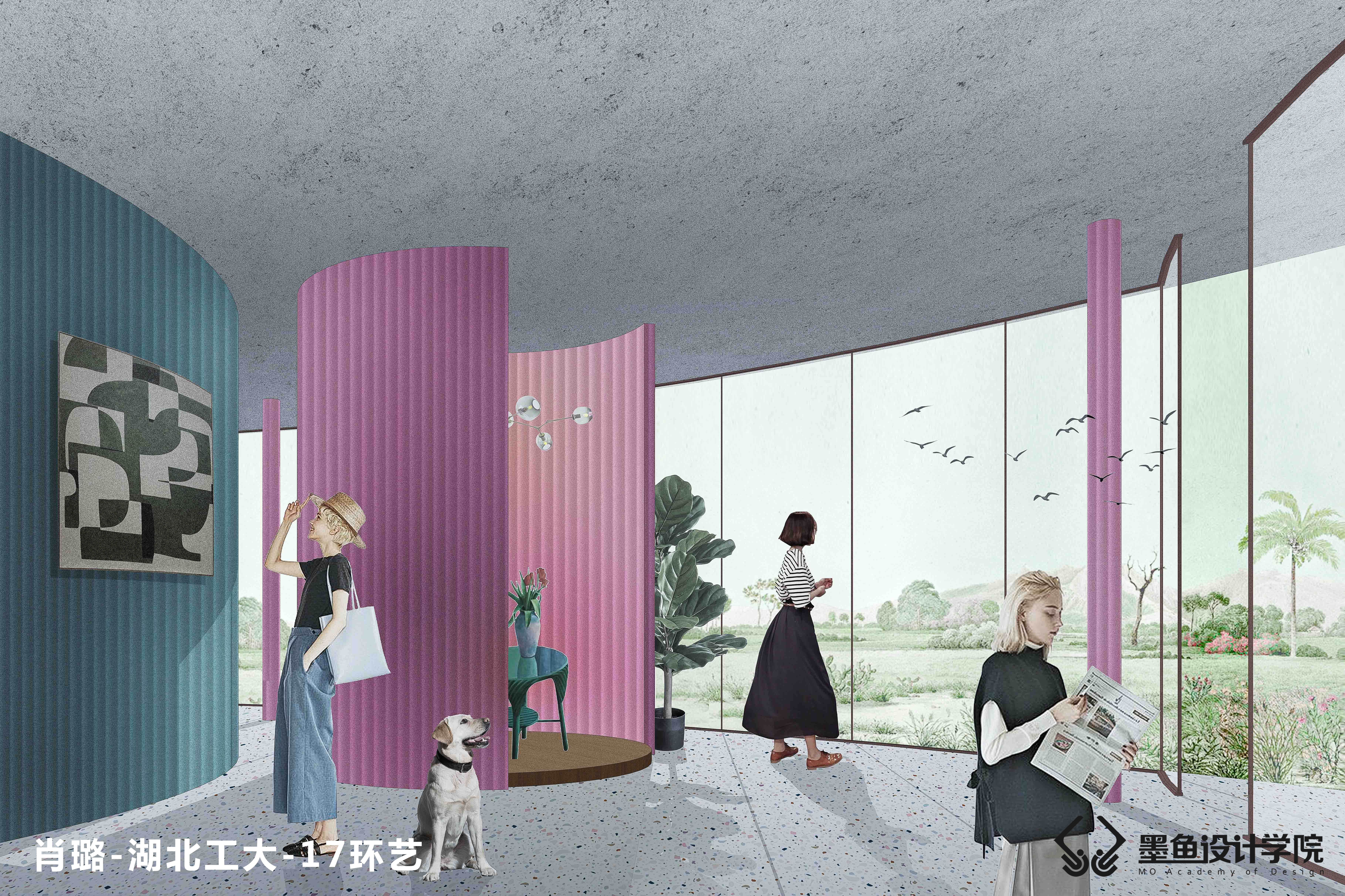 environmental design，Cuttlefish Design Institute，space design ，Art Wind Effect，design sketch，Architectural design，architecture，