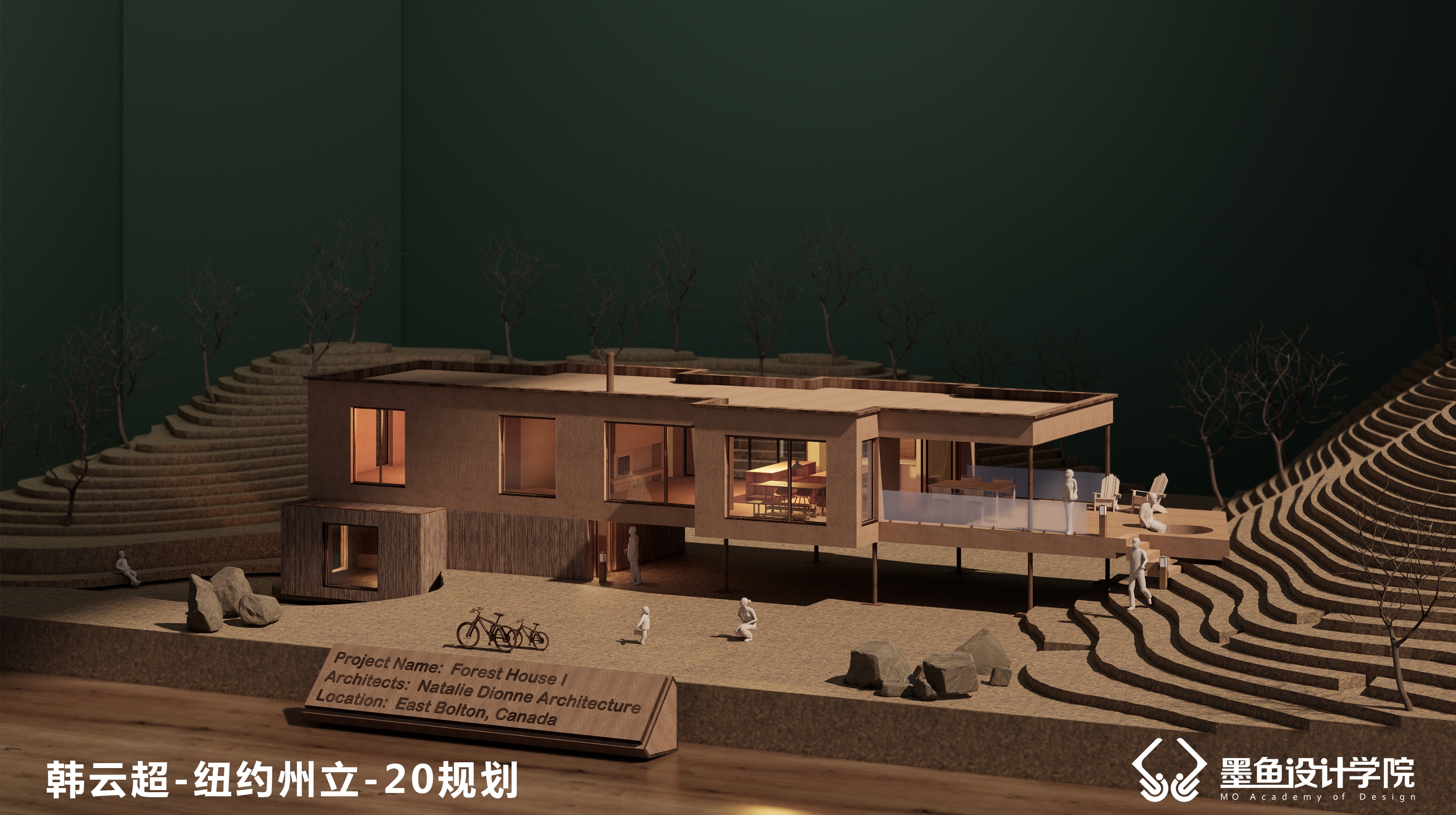 Cuttlefish Design Institute，environmental design，space design ，Architectural design，Manual model renderings，Material matching，