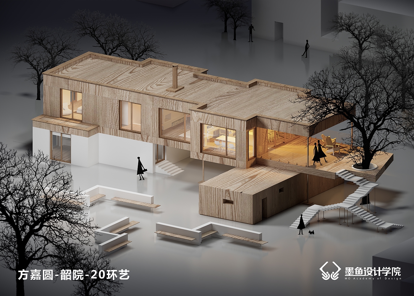 Cuttlefish Design Institute，environmental design，space design ，Architectural design，Manual model renderings，Material matching，