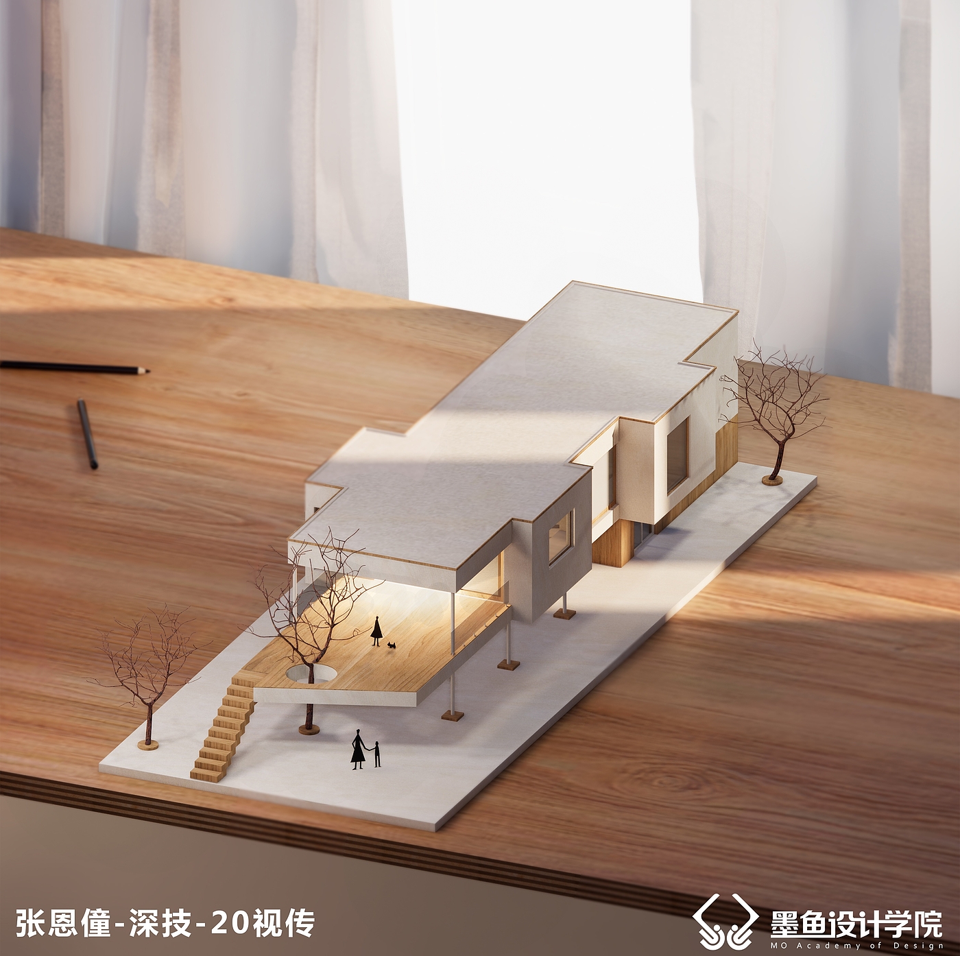 Cuttlefish Design Institute，environmental design，space design ，Architectural design，Manual model renderings，Material matching，
