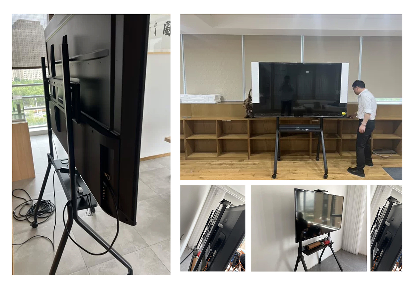 Appearance design，Structural innovation，TV stand，Mobile support，