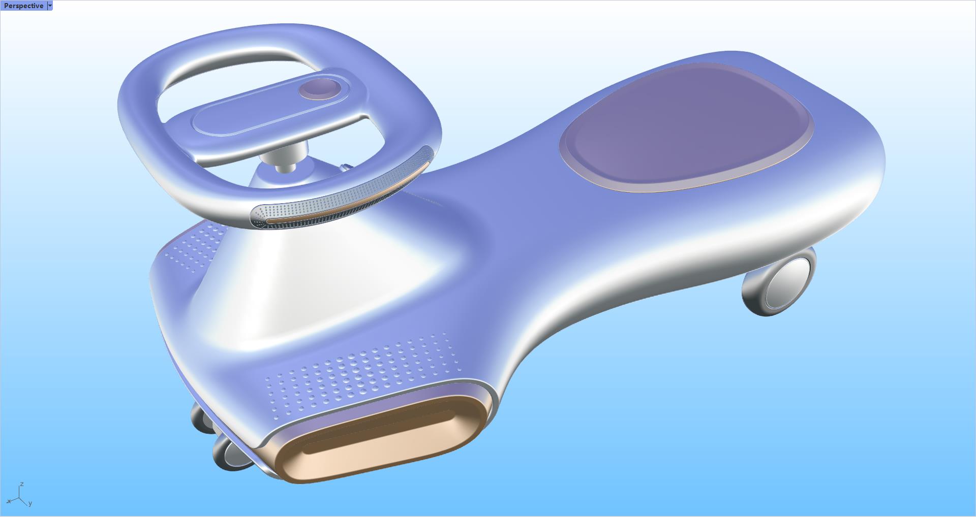 Rhinoceros modeling，Rhino modeling，Rhinoceros tutorial，Design，Stroller，modeling，