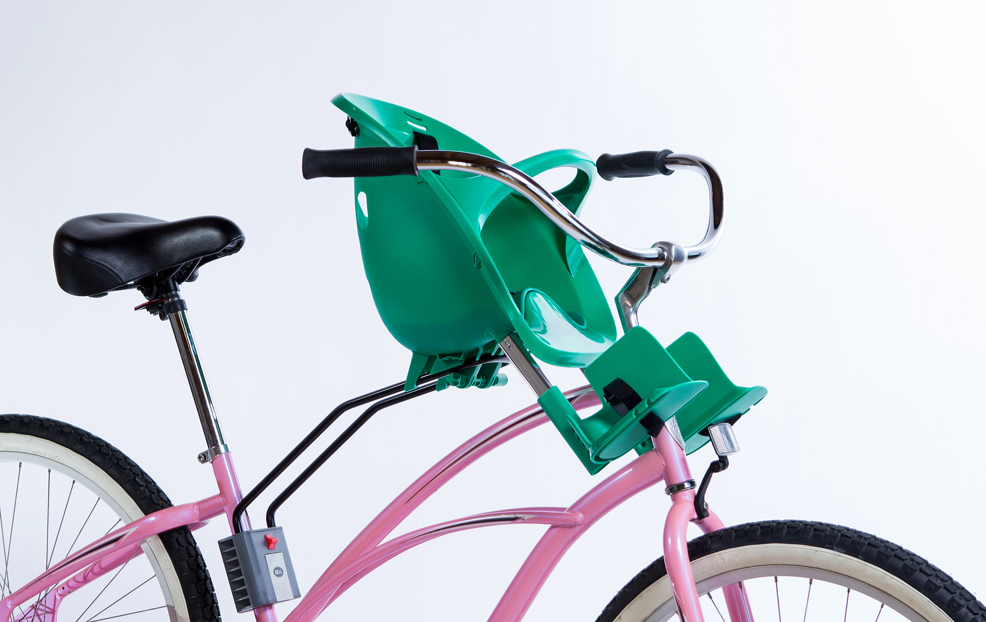 Metal，Pink，Automatic design，Bicycle，children，chair，Safety seat，