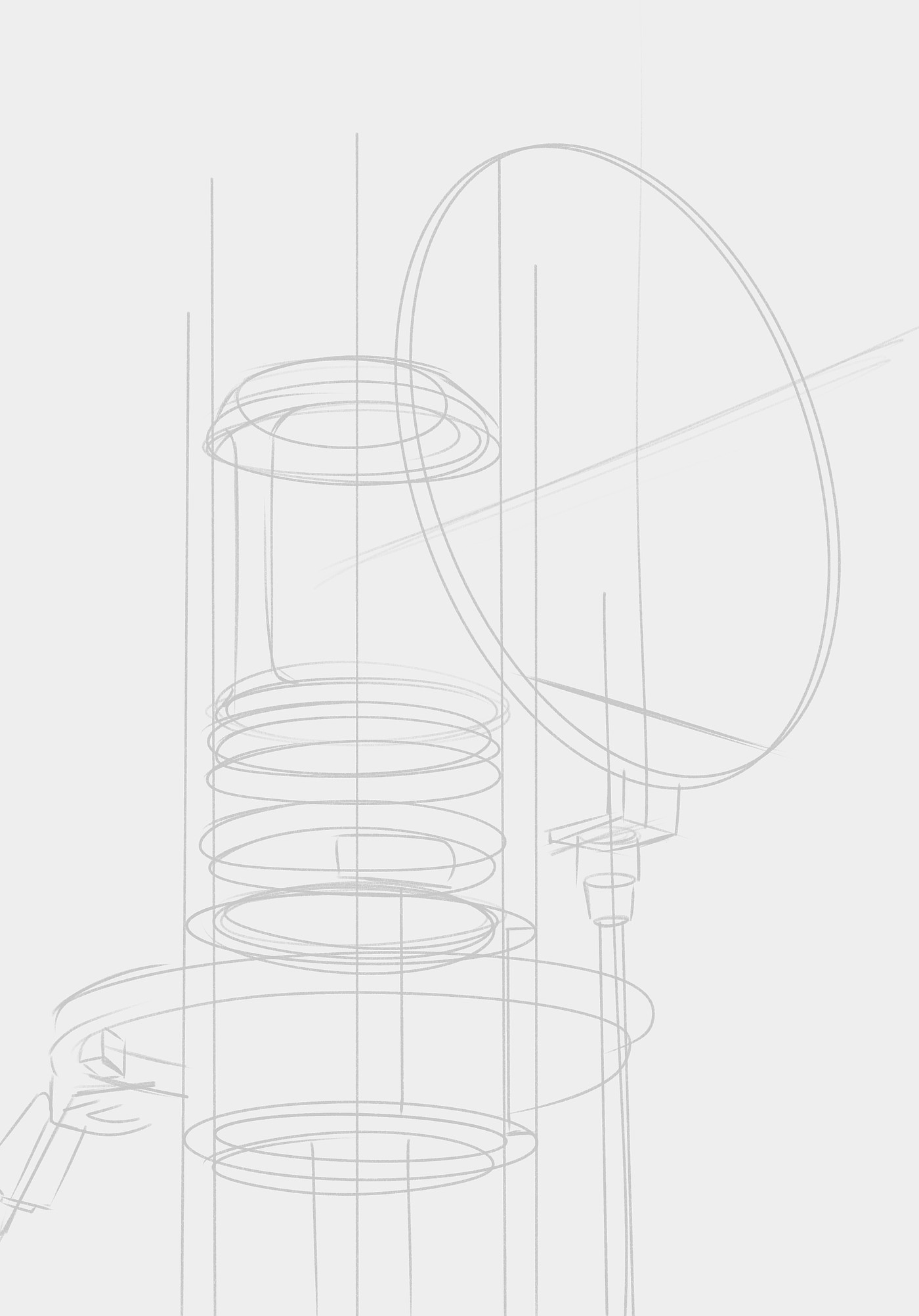 industrial design，Product board drawing，Procreate，