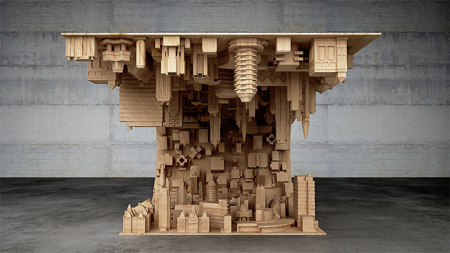Home Furnishing，furniture，woodiness，Sculpture，Art，city，