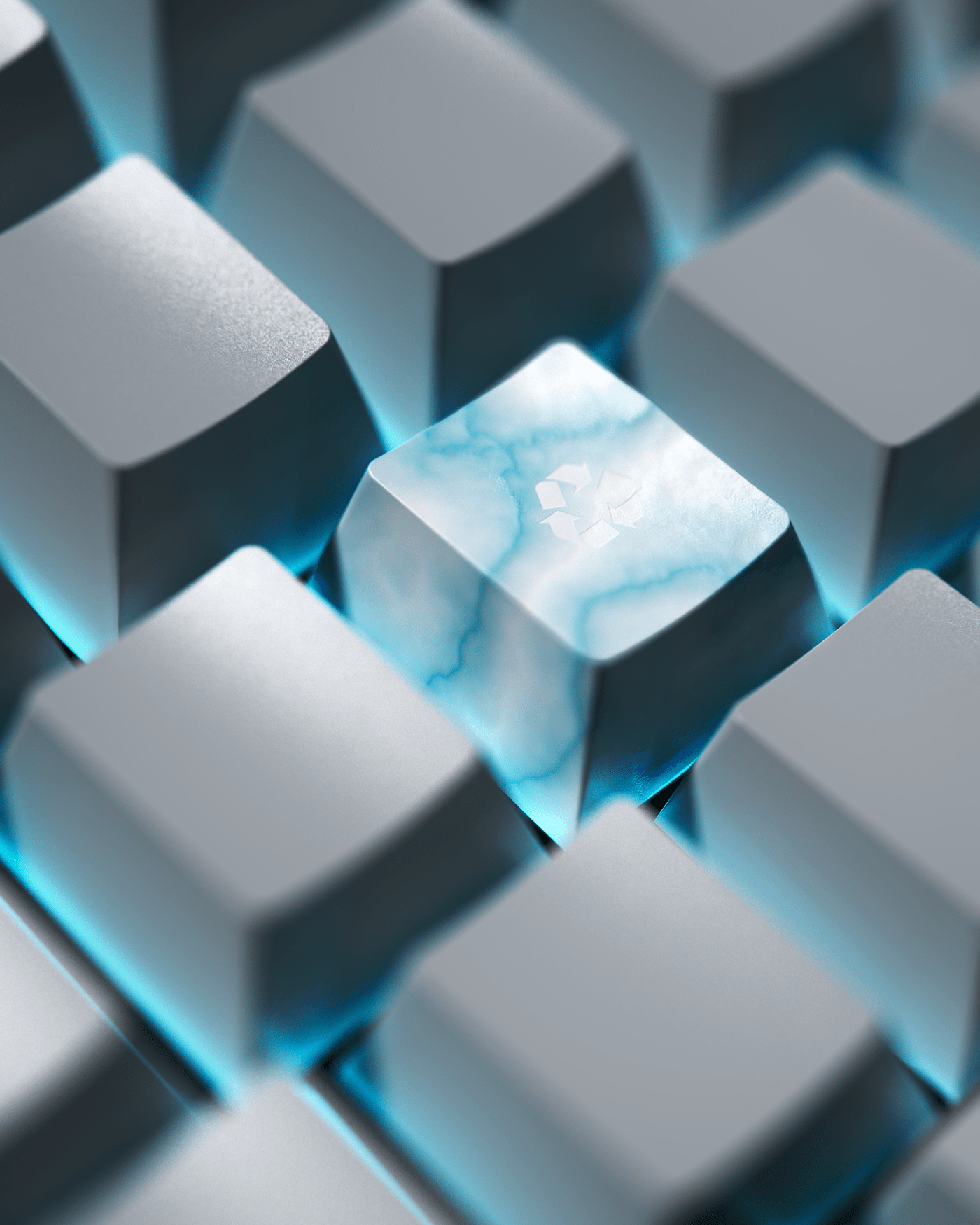 Keyshot 3D，Keycap，keyboard，visualization，