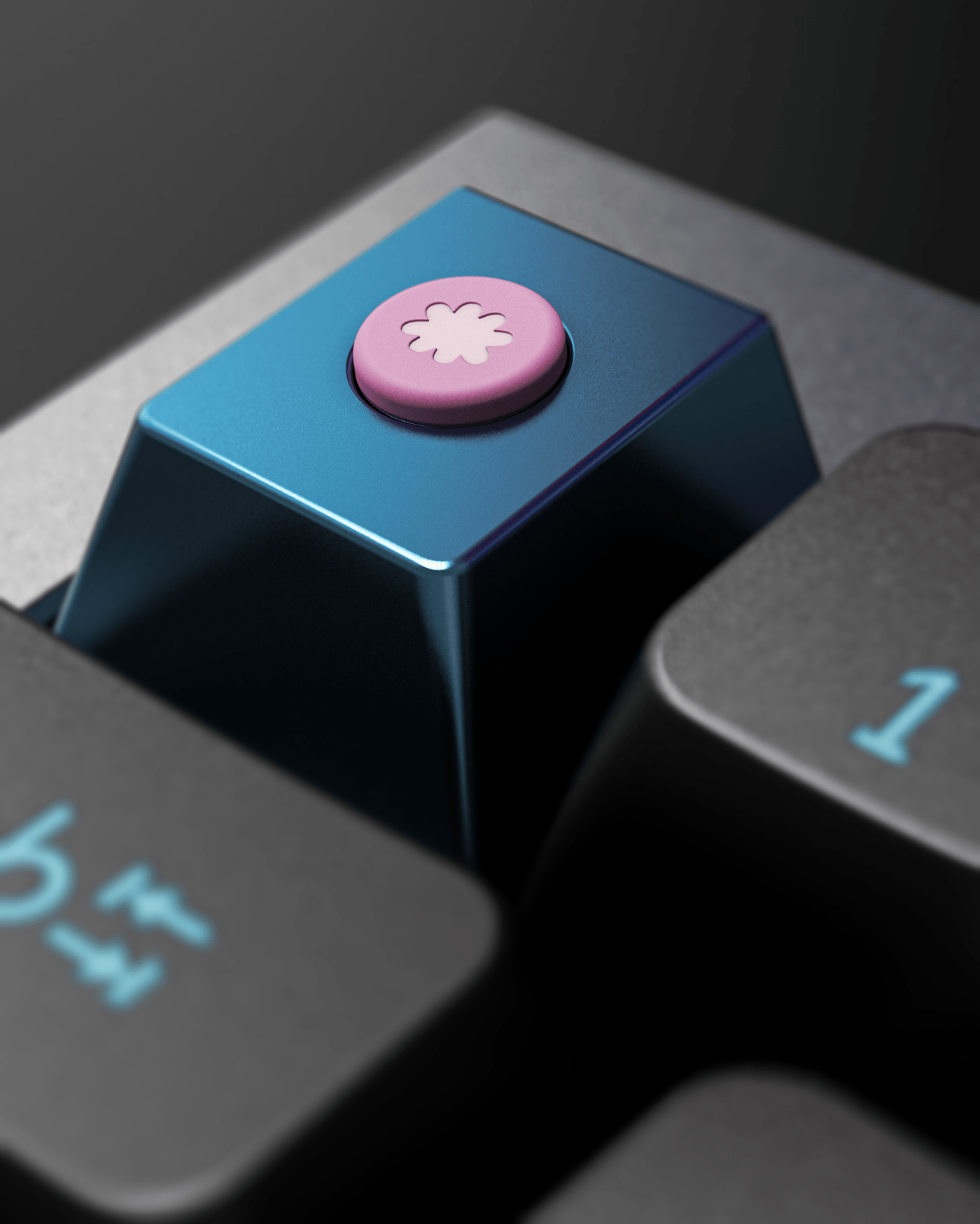Keyshot 3D，Keycap，keyboard，visualization，