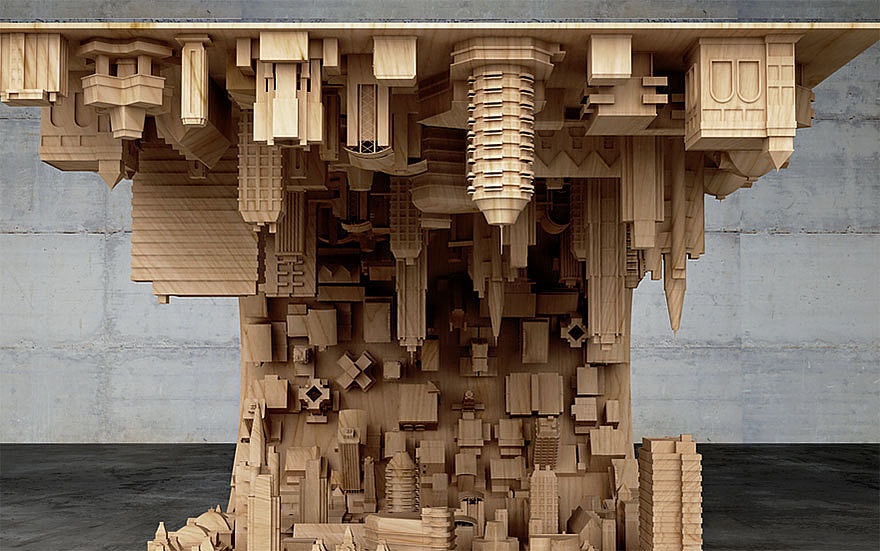 Home Furnishing，furniture，woodiness，Sculpture，Art，city，