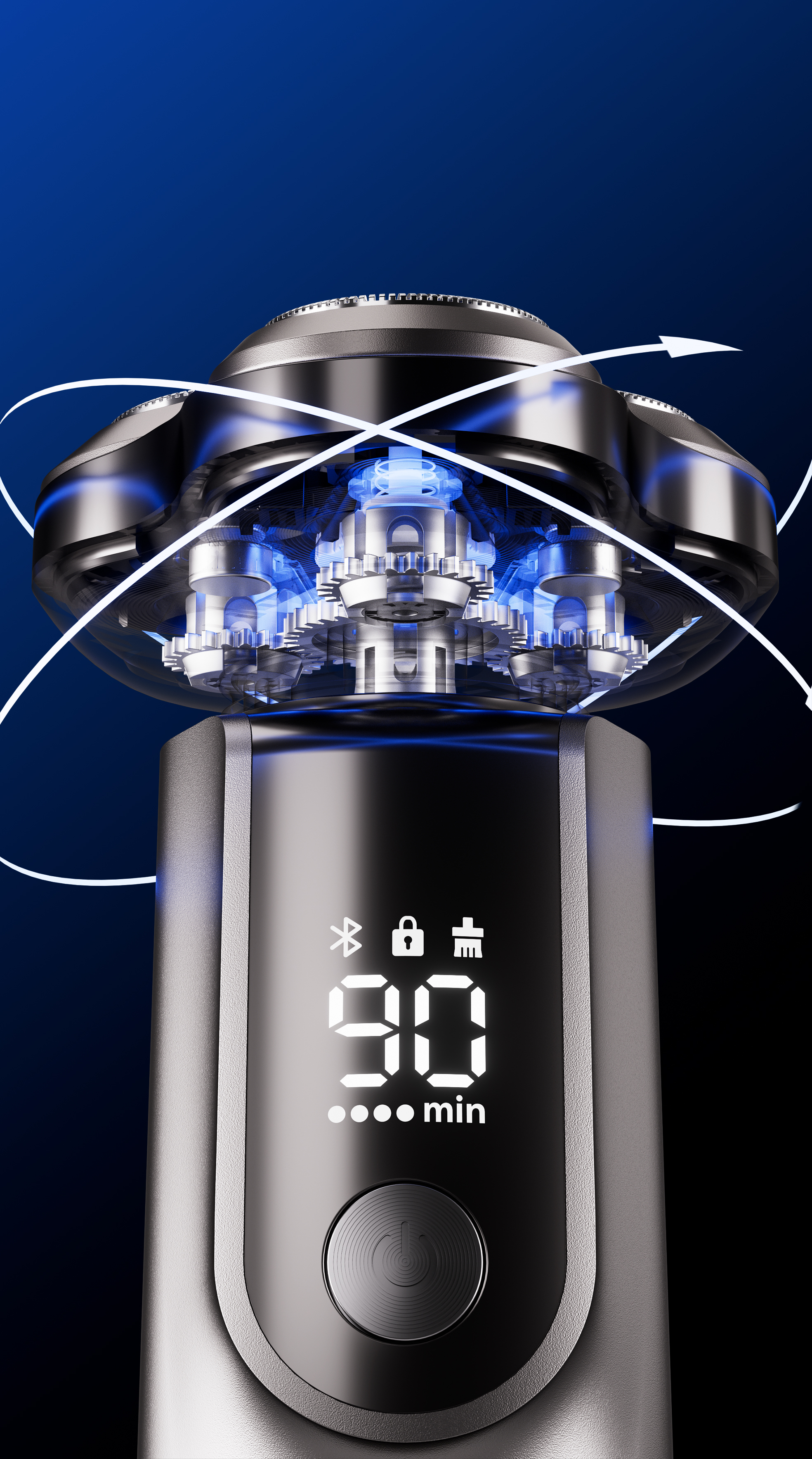 razor，Gehu，Tidal trend protection，Multi-cutter head，Metal Shaver，Personal care，Render，5% design，