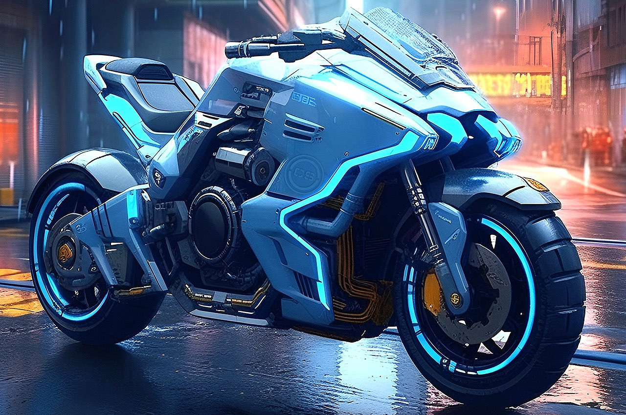 motorcycle，originality，vehicle，Artificial intelligence AI，Marvel，Superhero Motorcycle，