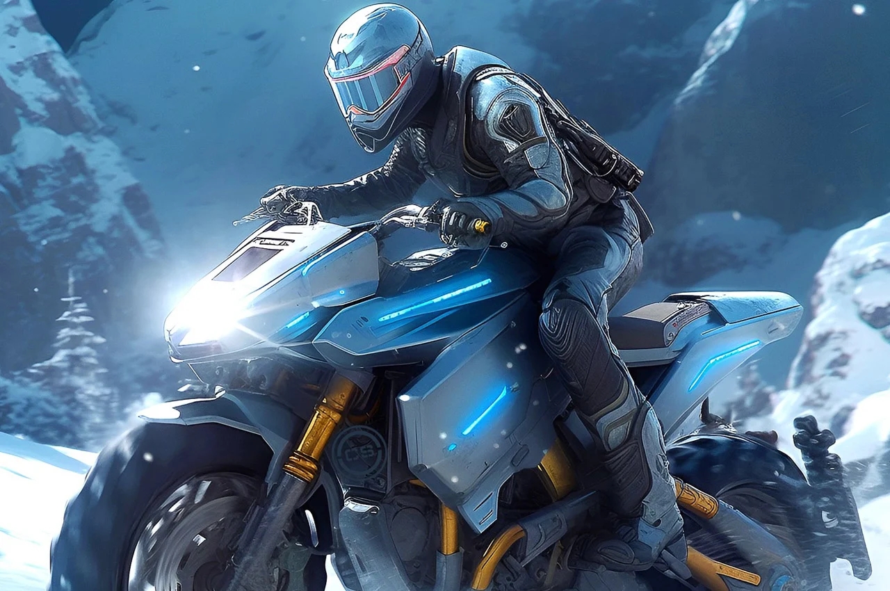 motorcycle，originality，vehicle，Artificial intelligence AI，Marvel，Superhero Motorcycle，
