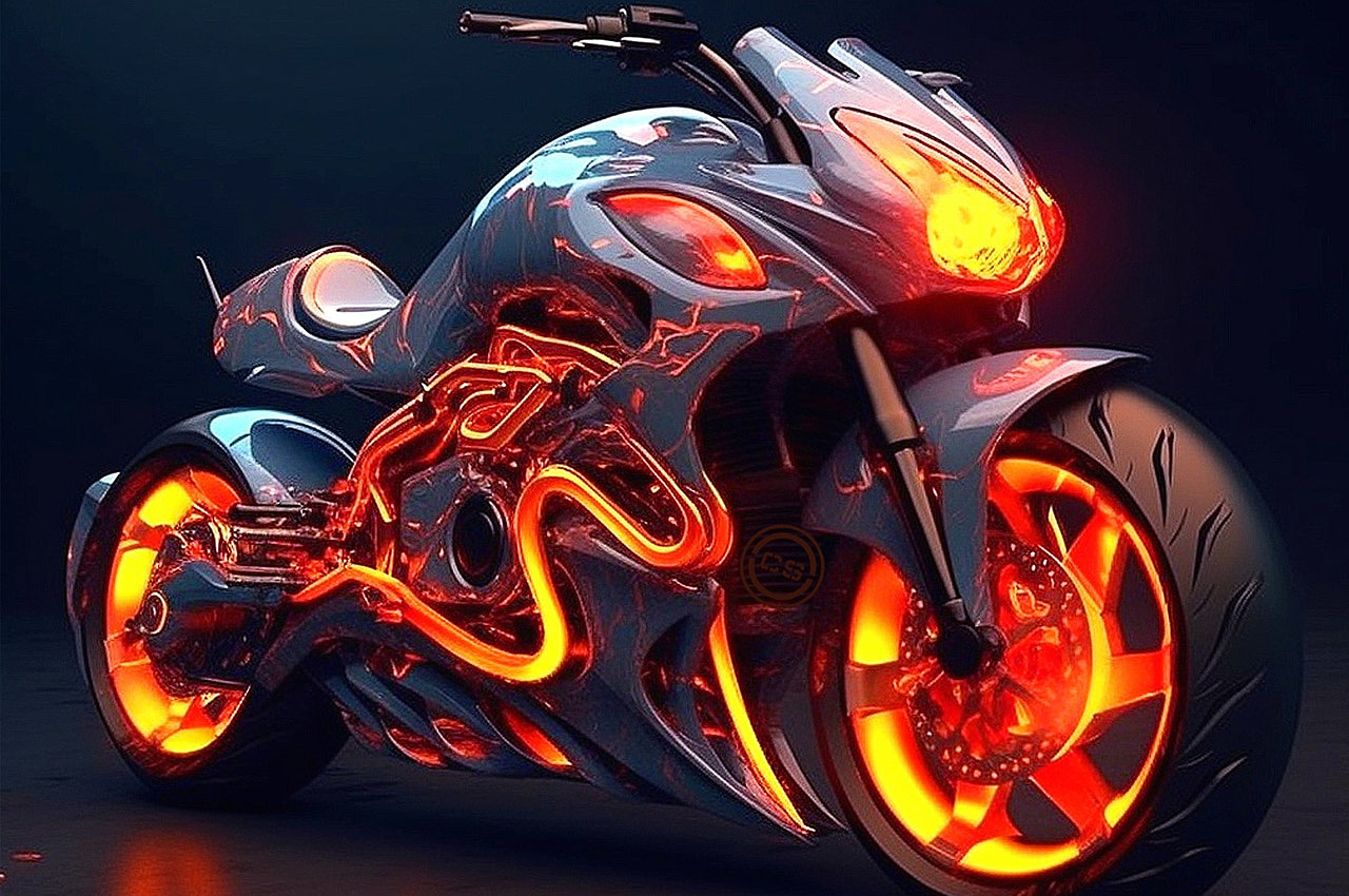 motorcycle，originality，vehicle，Artificial intelligence AI，Marvel，Superhero Motorcycle，