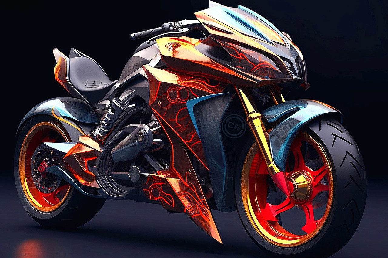 motorcycle，originality，vehicle，Artificial intelligence AI，Marvel，Superhero Motorcycle，