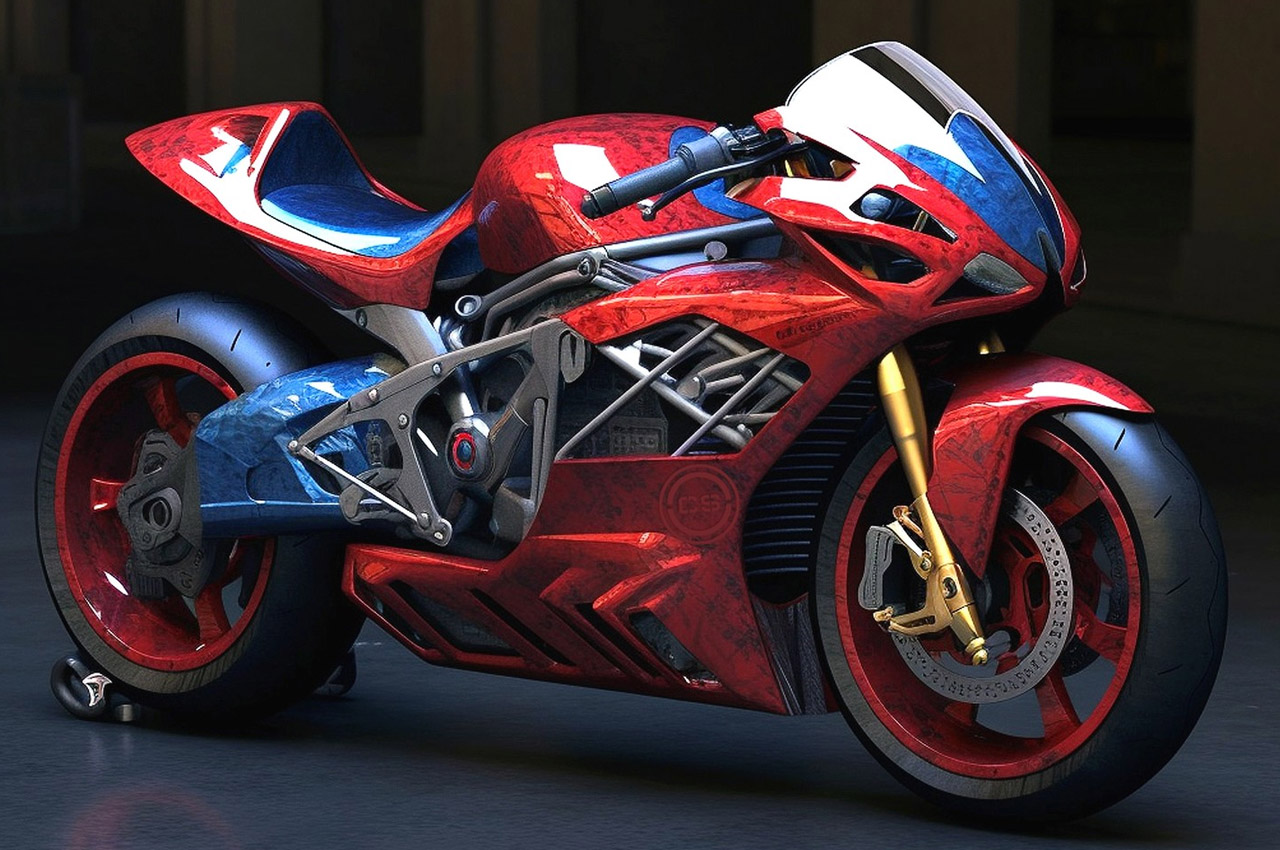 motorcycle，originality，vehicle，Artificial intelligence AI，Marvel，Superhero Motorcycle，