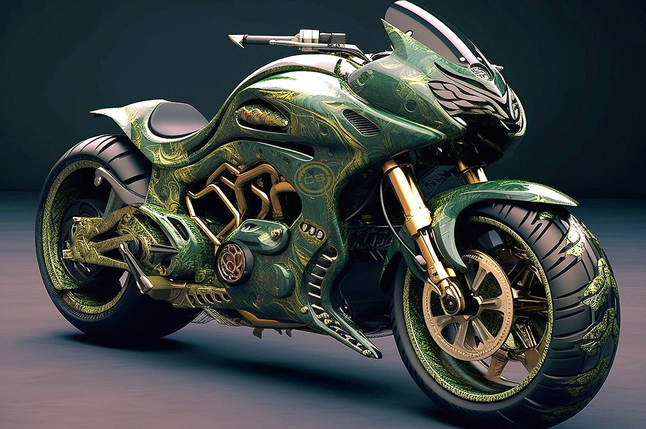 motorcycle，originality，vehicle，Artificial intelligence AI，Marvel，Superhero Motorcycle，