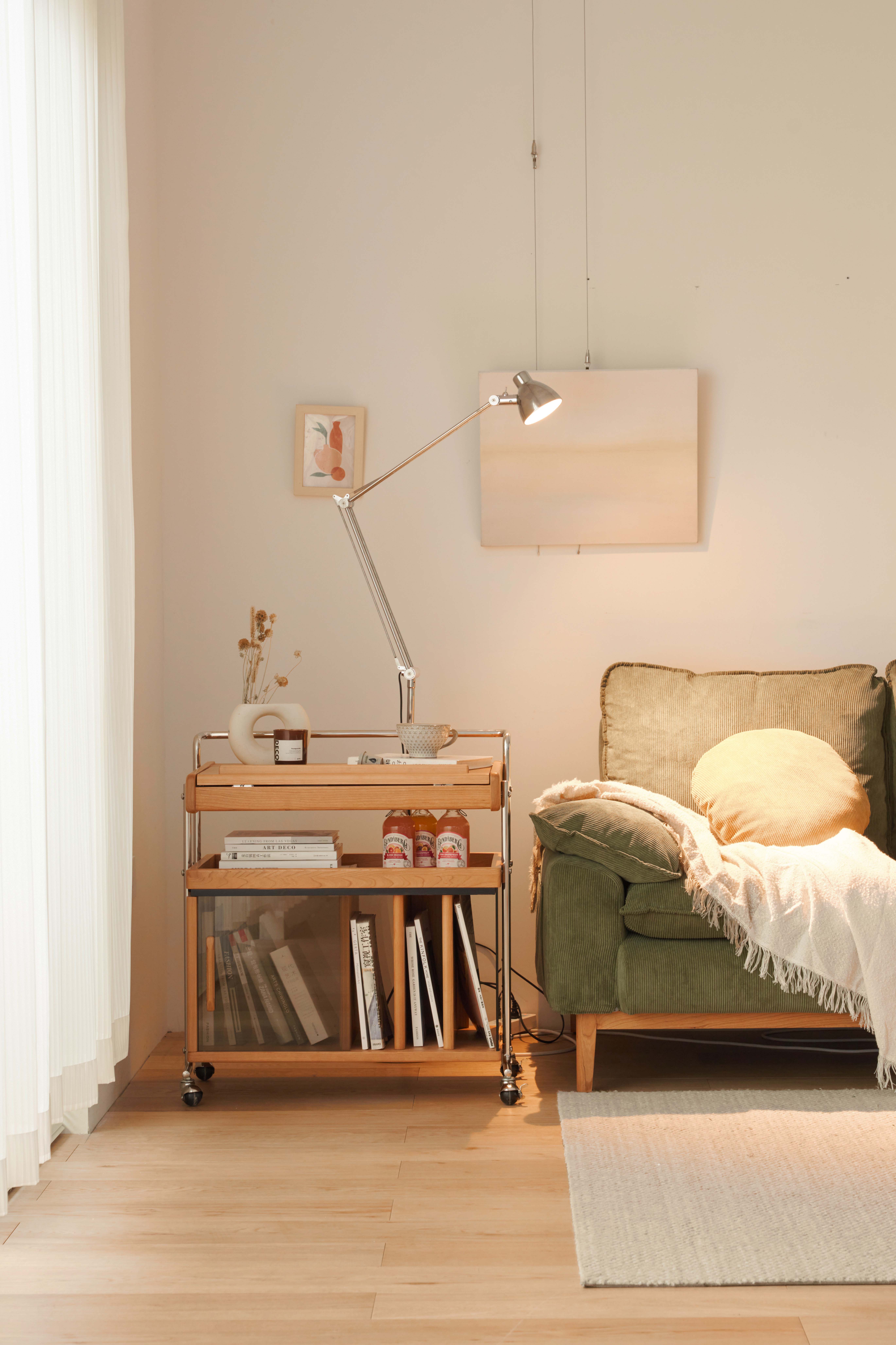 furniture design ，Solid wood furniture，industrial design，Original design，Mobile Side Cabinet，