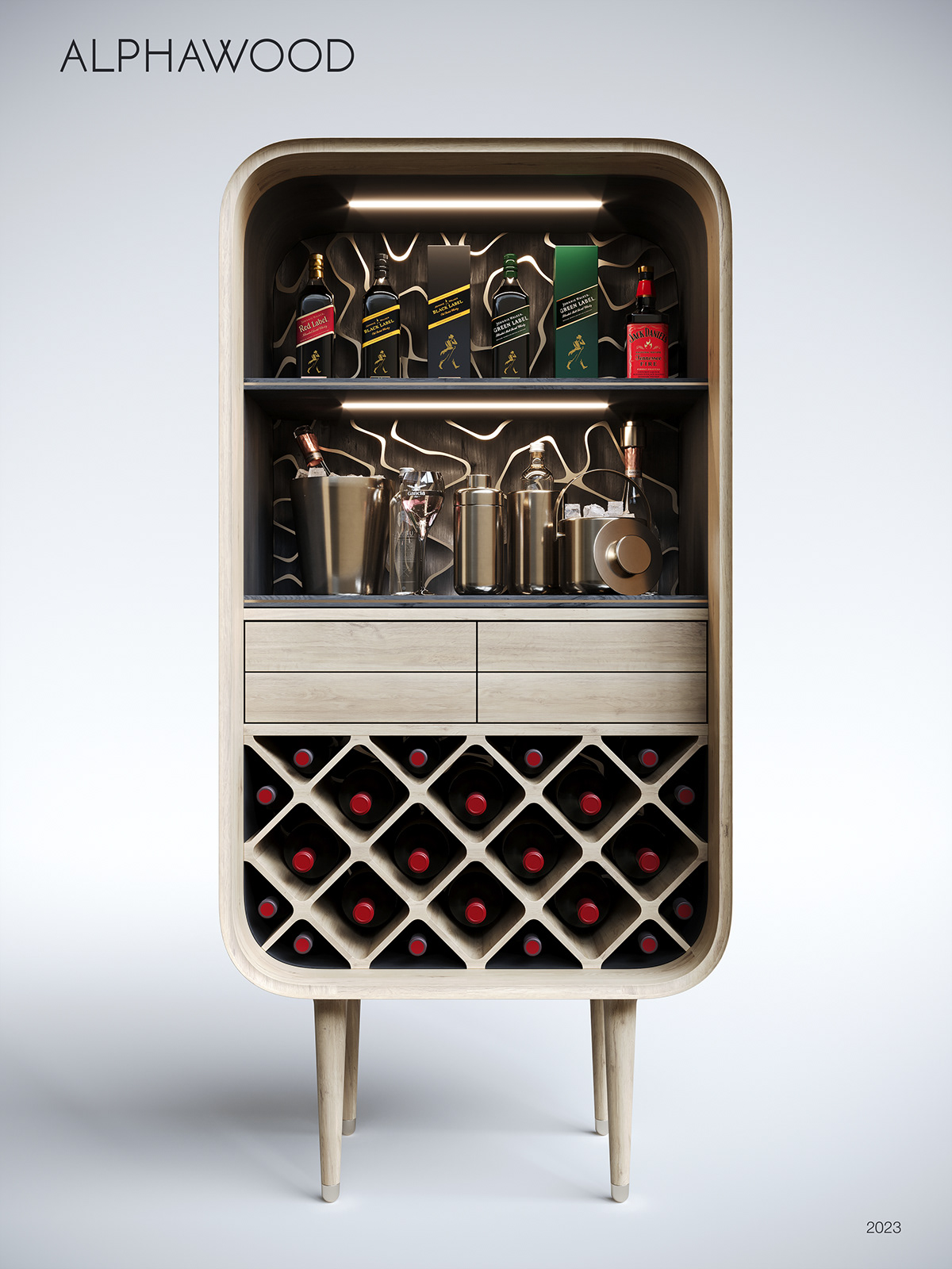 Nirvana Bar，furniture，cabinet，originality，