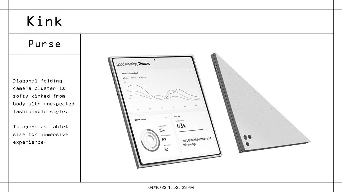 Kink，折叠手机，数码，电子产品，