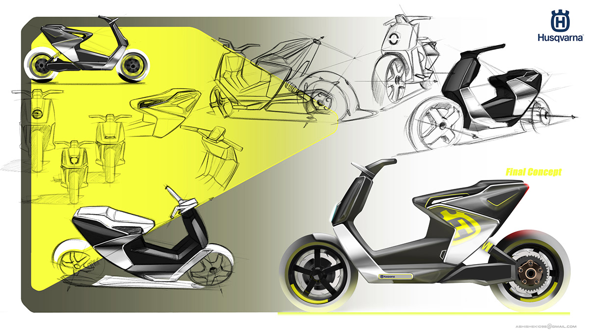 Husqvarna，vehicle，product design，industrial design，