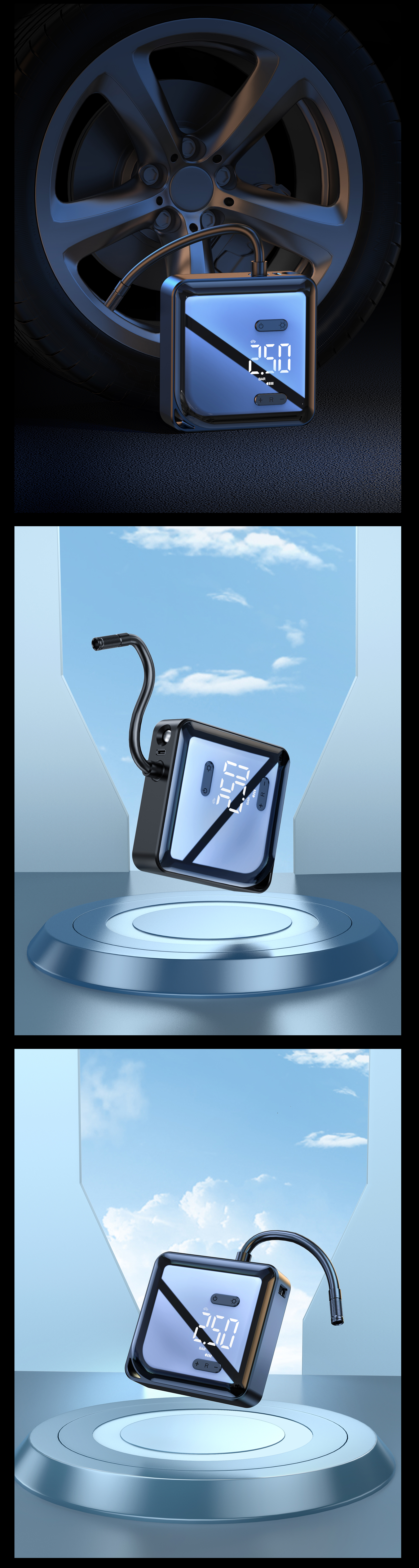 Render，Air pump，Car charging，Aromatherapy，