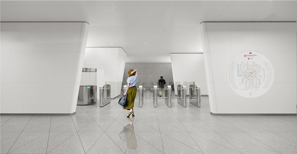 Klenovyi Bulvar，Metro Station，conceptual design，Architecture，